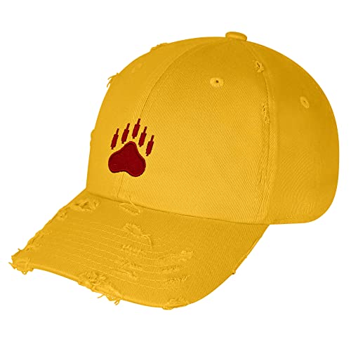 JPAK Bears Vintage Dad Hat Embroidered Cap NASDAQ Symbol Stocks - color: Mustard
