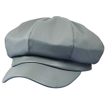 Sportmusies Polyester 8 Panels Newsboy Caps for Women - color: #05grey