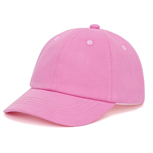 Durio Toddler Baseball Hat Cotton Baby Cap for Boys Girls 1-5T - color: Dark Pink, size: 2-5T