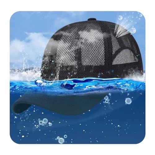 FASHIXD Mesh Baseball Cap for Men Women Summer Breathable Trucker Hats Adjustable Outdoor Sports Running Hats - color: Gray