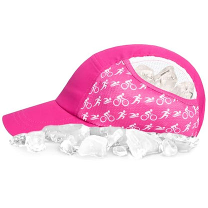 Headsweats Performance Ice Hat - color: Pink/Triathlon