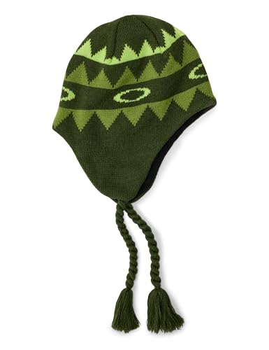 Oakley Men's Nordic Earflap Beanie - color: Fern Norway Pattern, size: Small