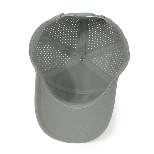 HH HOFNEN Quick Dry Baseball Cap Snapback Golf Trucker Hat for Man Women - color: 3-black+gray+white