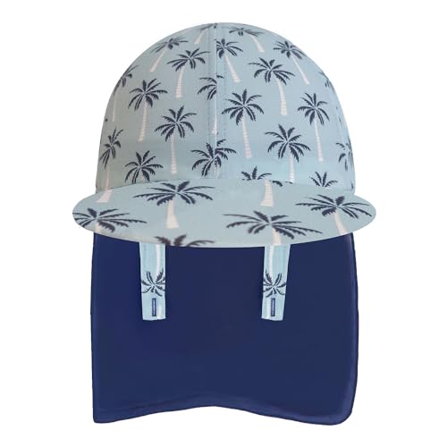 Kids Legionnaires Hat, UPF 50+ Sun Protection Swim Cap Flap Hat for Kids, Quick Drying Sun Hat for Beach Seaside - color: Coco, size: 2-4T