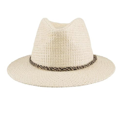 Levi's Men's Straw Fedora Hat - color: Natural, size: Large-X-Large