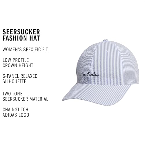 adidas Womens Saturday Cap Casual - Black - color: Ash Blue/Collegiate Navy/Seersucker