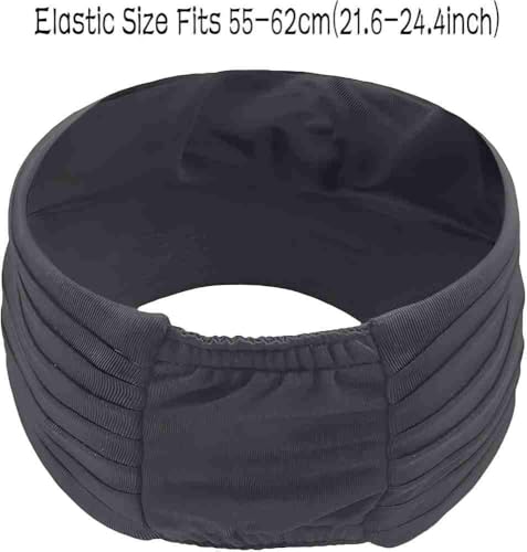 Visor Hats for Women Men Beach Sun UV Protection Wide Brim Lightweight with Ponytail - color: Gray