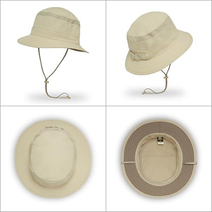 Sunday Afternoons Solar Bucket Hat UPF 50+ Outdoor Hat - color: Quarry, size: Large