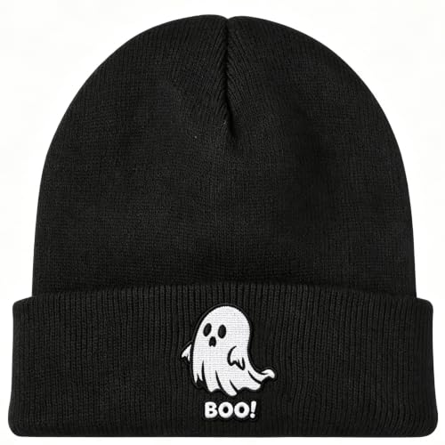 American Flag Beanie, USA Embroidered Winter Hat for Women Men - color: Halloween-2