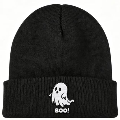 American Flag Beanie, USA Embroidered Winter Hat for Women Men - color: Halloween-2