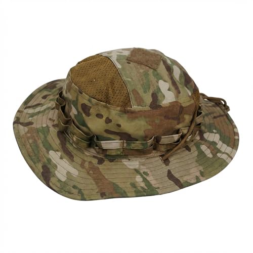 Sun Hat Breathable Bucket Boonie Hats for Men Women Fishing Safari Hats Cap Outdoor Hiking Camping Hunting - color: Camo Cp