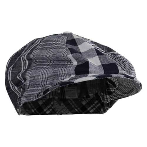 e4Hats.com Big Size 8 Panel Spring Patchwork Newsboy Hat - size: XX-Large