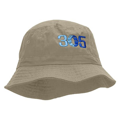 e4Hats.com 305 Embroidered Bucket Hat - color: Natural