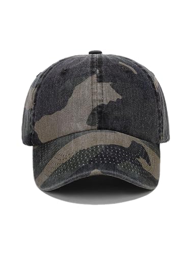 Unisex Military Army Hat Men Women Baseball Cap Flat Top Cap Adjustable Camo Cadet Cap - color: Camo-2