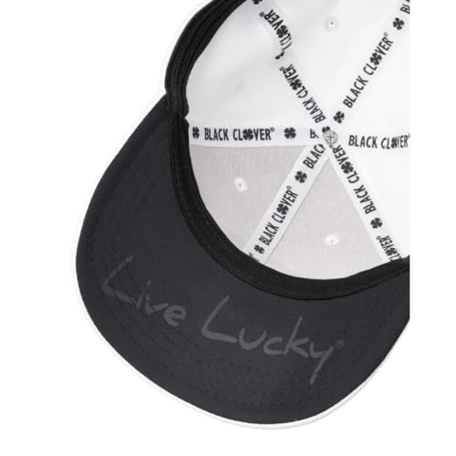 Black Clover Premium Flex Cap - color: 1 - White/Black Clover, size: Small-Medium