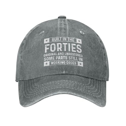 Built in Forties Original and Unrestored Some Parts Hat Women Dad Hat Trendy Hat - color: Gray