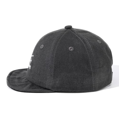 Short Brim Baseball Cap Casual Cadet Caps Flat Bill Dad Hats Trucker Hat Lightweight Umpire Hat Hip Hop Dancing Hats - color: Mg-dym25122-grey