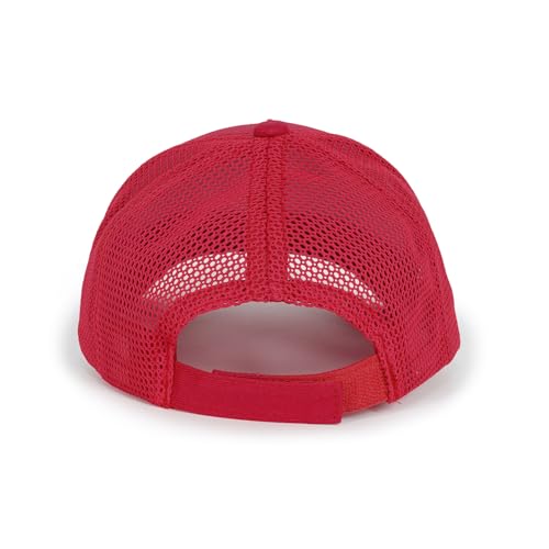 Edoneery Kids Baseball Hat, Adjustable Cotton Cap - color: Mesh-red, style: 3-8 Years