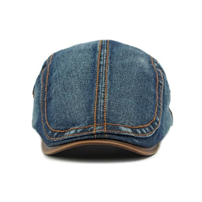 2 Pack Men's Plaid Cotton Flat Newsboy Ivy Cabbie Golf Gatsby Cap Hat - color: 933bb