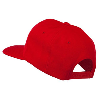 e4Hats.com Pink Diamond Outline Embroidered Snapback Cap - color: Red
