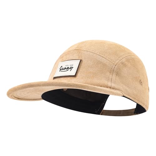 5 Panel Baseball Cap Flat Brim Hats for Men Unstructured Vintage Dad Hat Trucker Snapback Hats Urban Street Camp Hats - color: Mg-mxjppym2553-khaki