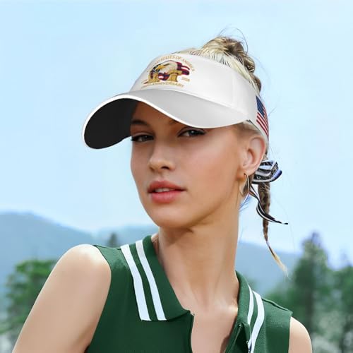 United States 250th Anniversary Hat USA Est 1776 America Patriotic Visor Cap Adjustable Sun Hat for Women Men Sports Beach - color: Black3