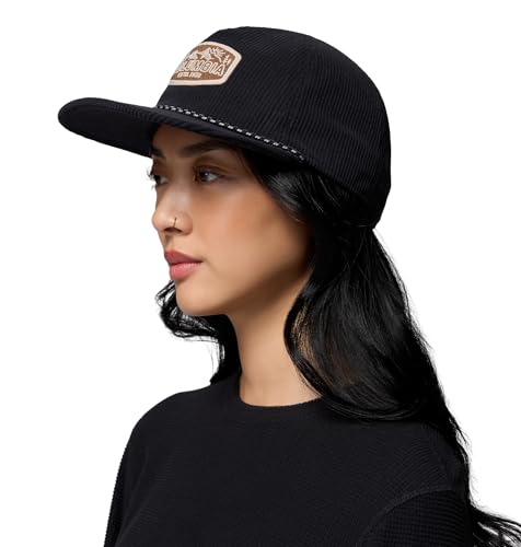 Columbia Unisex Packsaddle Corduroy Snap Back - color: Black/Chenille Patch
