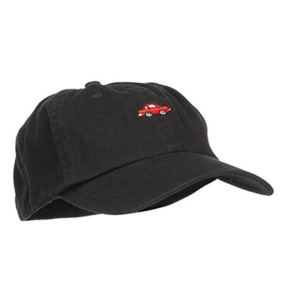 e4Hats.com Mini Car Embroidered Low Cap - color: Black