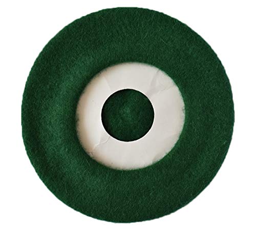 Kids Girls Boys Solid Color Classic French Style Beret Beanie Hat - color: Blackish Green