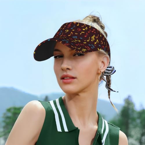 Leopard Print Sun Visor Hat Adjustable Sports Beach Cap for Men Women - color: 20