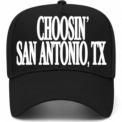 Choosin' San Antonio Texas Hat - color: Black