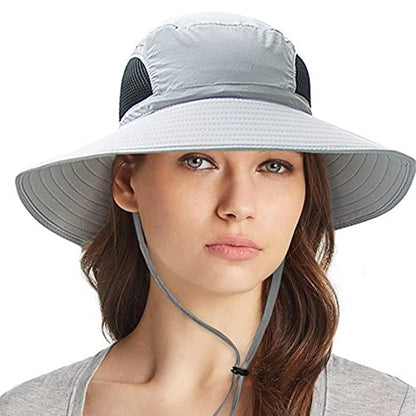 YR.Lover.Outdoor Boonie Men and Women's Hat Sun Protection Waterproof Cap for Safari Fishing Hunting Bucket Hat - color: Light Gray1