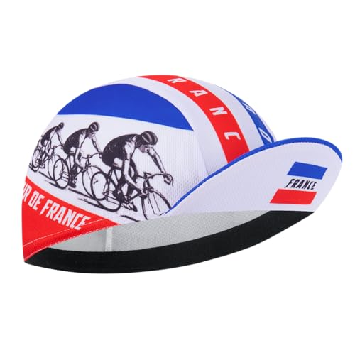 Cycling Cap for Man and Woman-Cycling Hat Under Helmet-Polyester Breathable Sweat Absorbent - color: Acou18