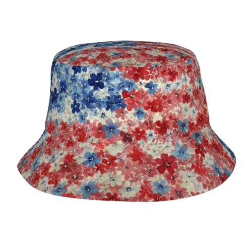 Bucket Hat for Men Women Packable Sun Hats Fisherman Outdoor Summer Travel Hiking Beach Caps - color: Floral