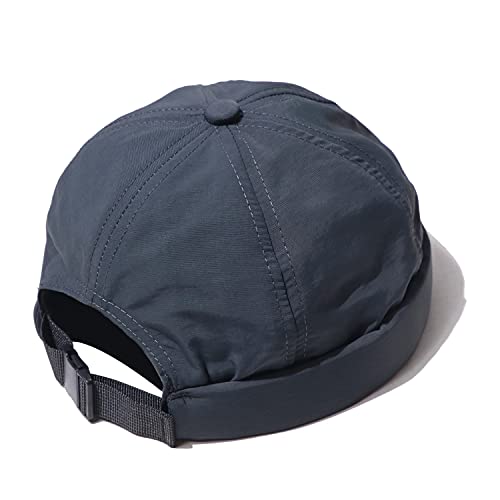 CLAPE Lightweight Breathable Brimless Cap Street Casual Versatile Summer Quick Dry Docker Cap No Brim Sailor Cap Leon Cap - color: Ct81-gray