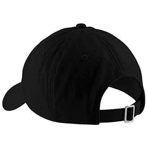 Trendy Apparel Shop I Vote for Champagne Embroidered Low Profile Cotton Cap Dad Hat - color: Black