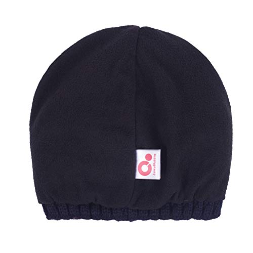 Janey&Rubbins Men‘s Stylish Knit Visor Brim Beanie Hats Fleece Lined Skull Ski Caps - color: Grey