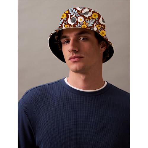 Bucket Hat for Men Women Funny Holiday Fishing Hat Cute Fisherman Cap - color: T-turkey