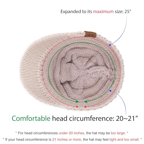 C.C Hatsandscarf Exclusives Women's Ribbed Knit Hat with Brim (YJ-131)(YJ-2023) - color: Black Multi
