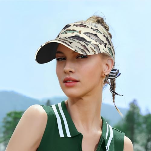 Gianlaima Funny Golf Sun Visor Hat for Women Men - color: Black8