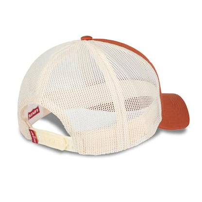 Levi's Men's Classic Style Logo Trucker Hat - Adjustable Lightweight - color: Orange