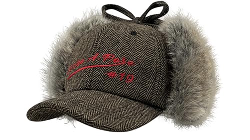 URAWOW Faux Fur Baseball Cap Women Winter Fall Grunge Aespa NINGNING Same Style Trapper Hat Plush Retro Fashion Ear Warmer - color: Brown