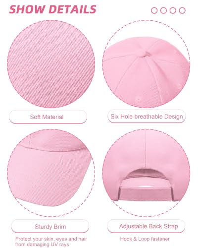 Handepo 24 Baseball Caps Adjustable - color: Pink