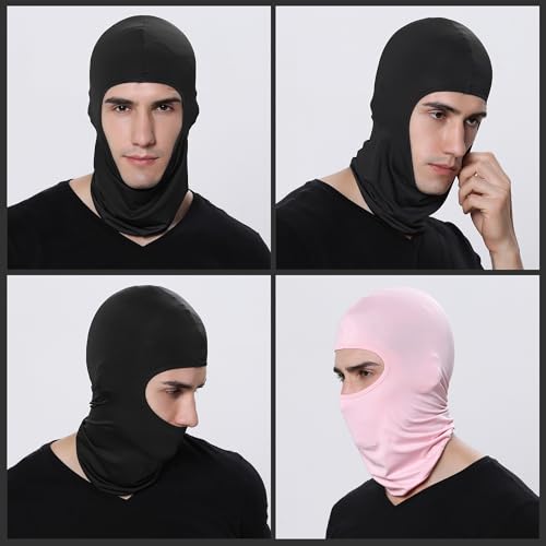 Pukavt 1-6 Pack Balaclava Face Mask, Ski Mask for Men Women - color: Light Pink-2pk
