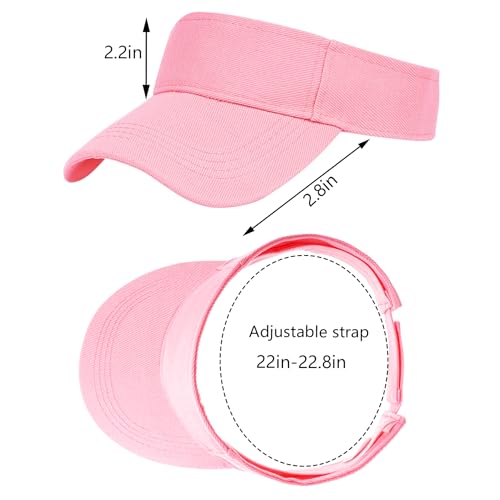 Rbenxia Adjustable Sport Visors Sun Visor Hats Cap Visors Women Men - color: Pink
