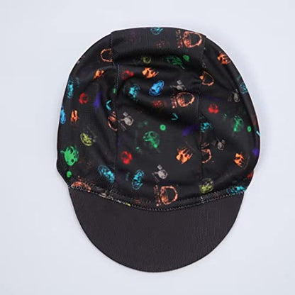 Multicolor Cycling Cap - Polyester Cycling Hat-Under Helmet - Cycling Helmet Liner Breathable&Sweat Uptake - color: Aa10