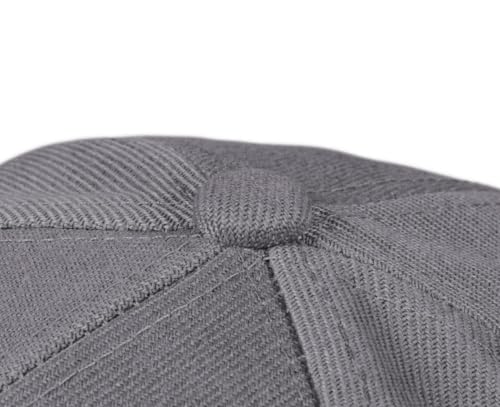 TK Flex Blank Hats, Adjustable Plain Hats, Casual Women's and Men's Hats, Baseball Caps for Patches and Embroidery, 12 Pack - color: Dark Grey