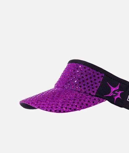 Sparkle Headsweats Running Visor - color: Purple