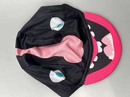 Funny Cycling Cap - Polyester Skull Cycling Hat-Under Helmet -Cartoon Cycling Helmet Liner Breathable&Sweat Uptake - color: D25