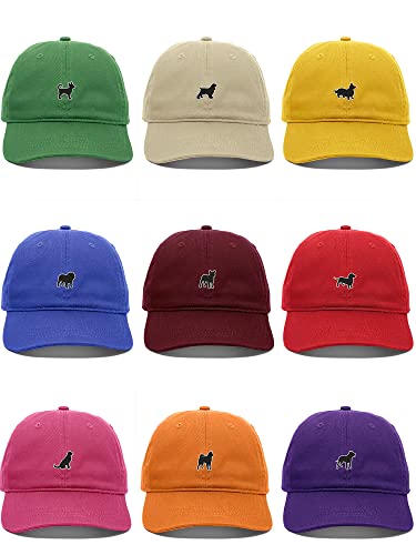 Daxton Dog Breeds Baseball Dad Hat Unstructure Low Profile Strapback - color: Pink, style: Sheltie-Collie